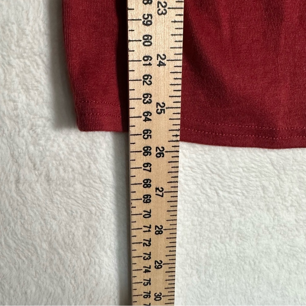 NWT Aifer Wine Red Top Scoop Neck Size Small Minimalist Casual Work - Picture 4 of 8